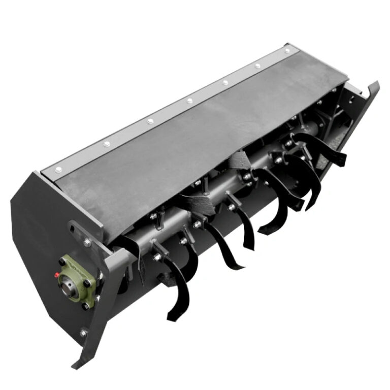 Mini skid steer loader rotary plow attachmen