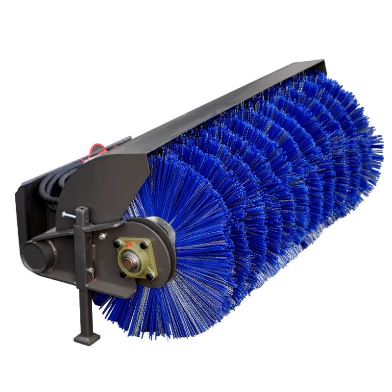 Mini skid steer loader snowplow attachment