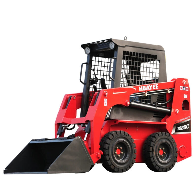 Professional mini wheel skid steer loader with 24hp kubota diesel engine huayee hy1025c